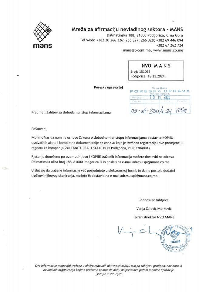 Рјешење 05/02-УП-330/2-24