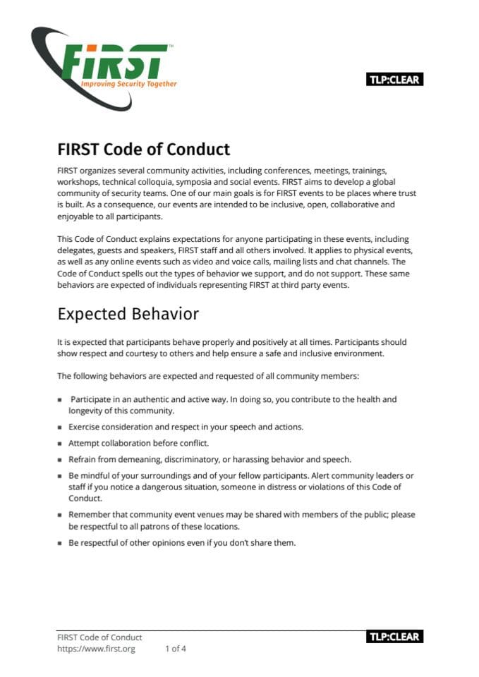 БЦД - Цоде оф Цондуцт