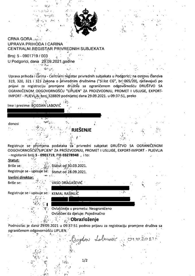 Информација ИИИ 05/00-УП-146/4-24