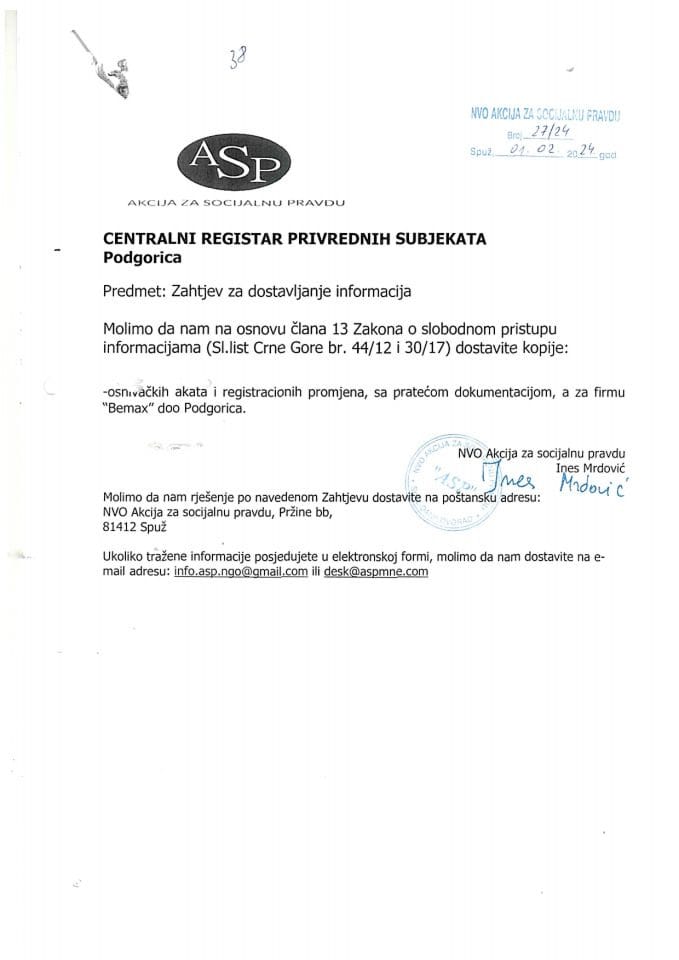 Rješenje 05/02-UP-38/2-24