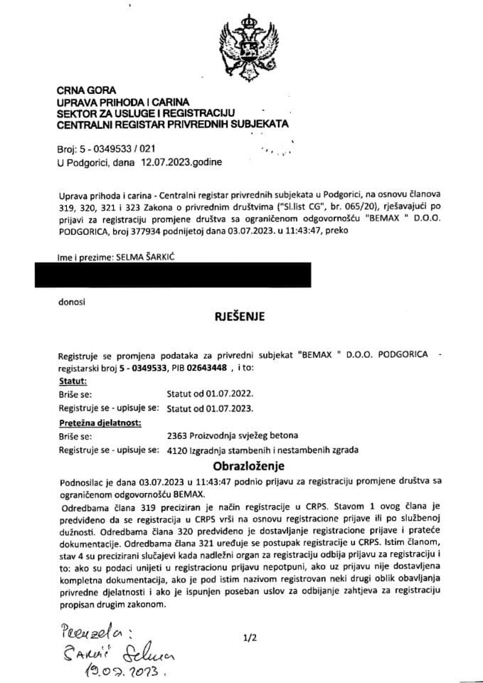 Informacija XXIII 05/02-UP-38/4-24