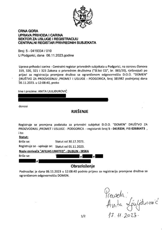 Informacija IX 05/02-UP-6/4-24