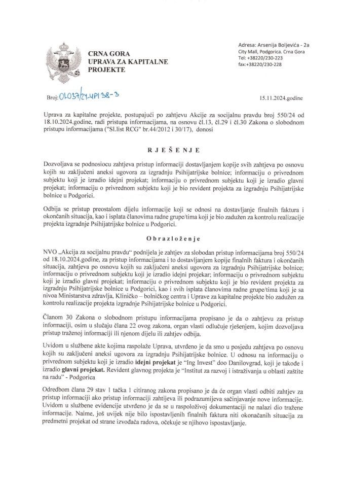 01-037_24-УПИ38-3_Акција за социјалну правду-рјешење о дозволи 550-24