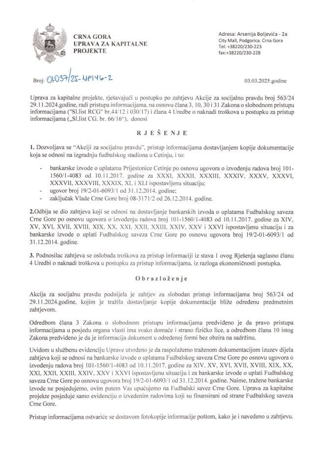 01-037_25-УПИ46-2_Акција за социјалну правду-рјешење о дозволи ерланг