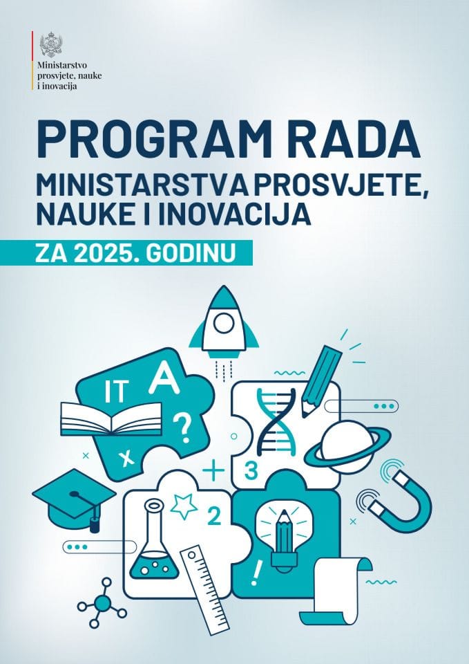 Program rada Ministarstva prosvjete, nauke i inovacija za 2025. godinu