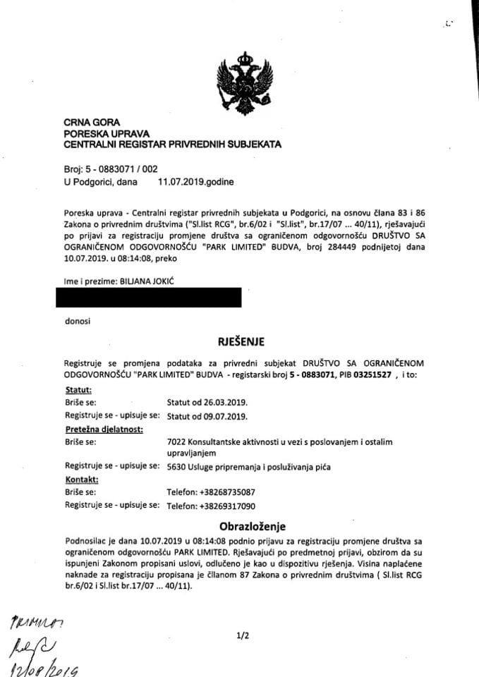 Informacija II 05/02-UP-322/6-24