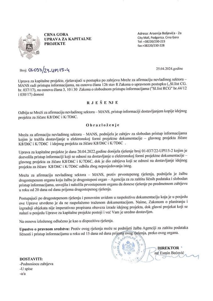 01-037_24-УПИ15-4_Манс-рјешење о одбијању
