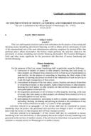 Law on the PMLTF Montenegro-unofficial transalation