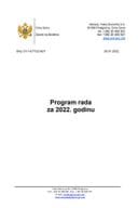 Program rada Zavoda za školstvo za 2022. godinu