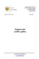 Program rada Zavoda za školstvo za 2021. godinu