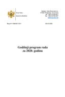 Program rada Zavoda za školstvo za 2020. godinu