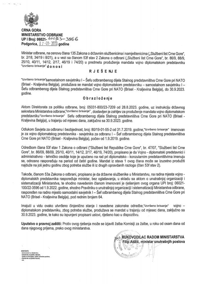 Инф. по рјешењу УПИ бр 12-037/23-796/4