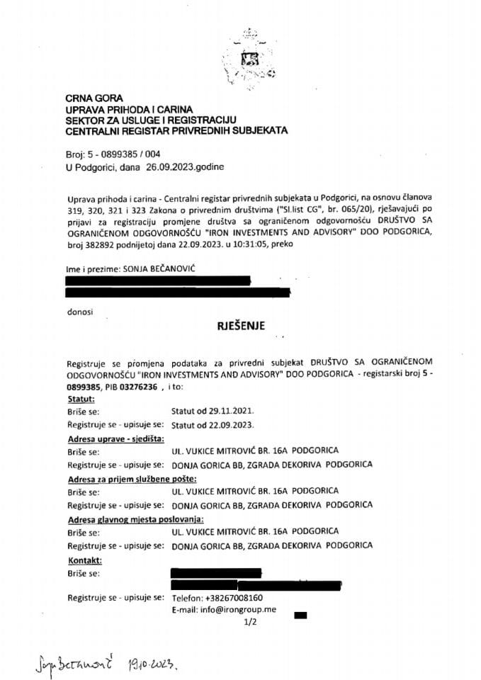 Informacija IV 05/02-UP-2008/8-23