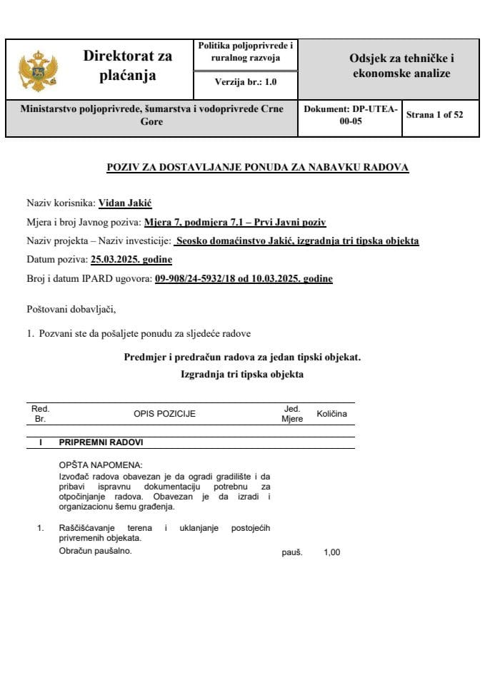 poziv-za-dostavljanje-ponuda-za-nabavku radova - izgradnja