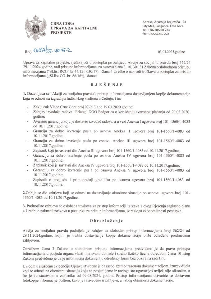 01-037_25-УПИ45-2_Акција за социјалну правду-рјешење о дозволи