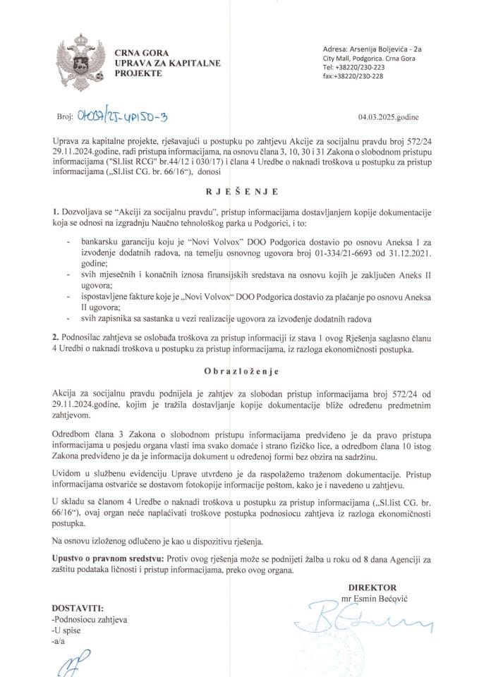 01-037_25-УПИ50-3_Акција за социјалну правду-рјесење 572-24