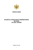 Извјештај о реализацији Енергетског биланса за 2024. годину