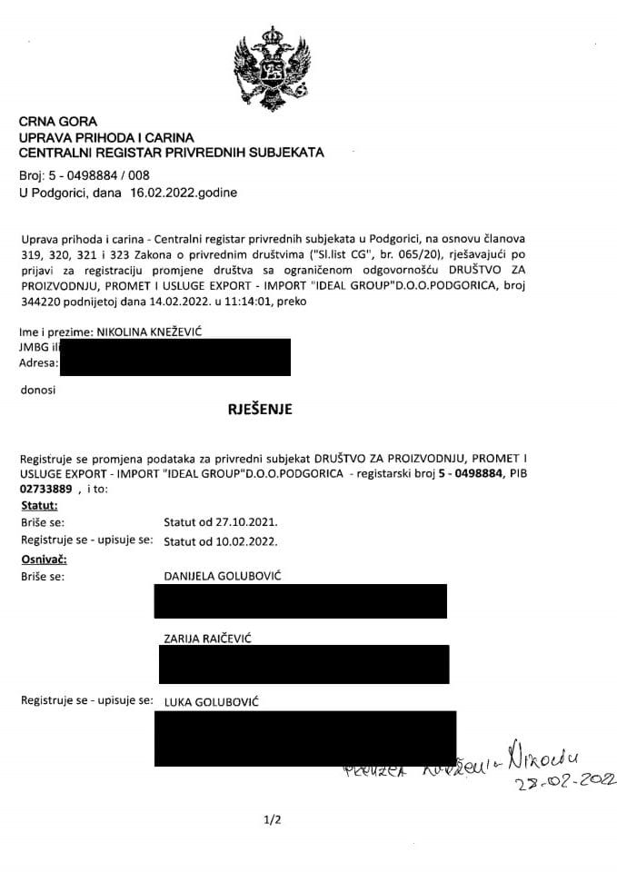 Informacija XI 05/02-UP-41/4-25