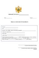 PRIJAVA O NESTANKU PUTNE ISPRAVE