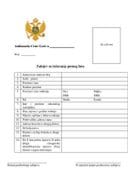 Zahtjev za izdavanje putnog lista