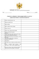 ZAHTJEV ZA PRIJEM U CRNOGORSKO DRŽAVLJANSTVO