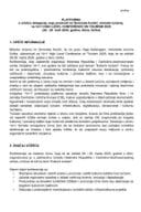 Predlog platforme o učešću delegacije, koju predvodi mr Simonida Kordić, ministarka turizma, na 14+1 HIGH LEVEL CONFERENCE ON TOURISM 2025. (28 - 29. mart 2025. godine, Atina, Grčka)