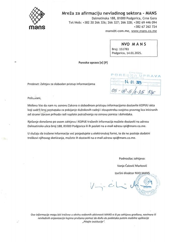 Rjesenje 05/02-UP-5/2-25