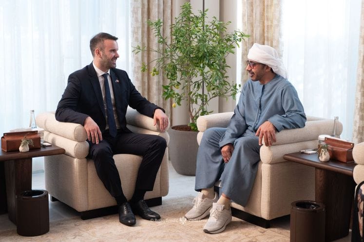 Premijer Spajić razgovarao sa vicepremijerom Vlade UAE Šeikom Abdulahom Bin Zajedom Al Nahjanom