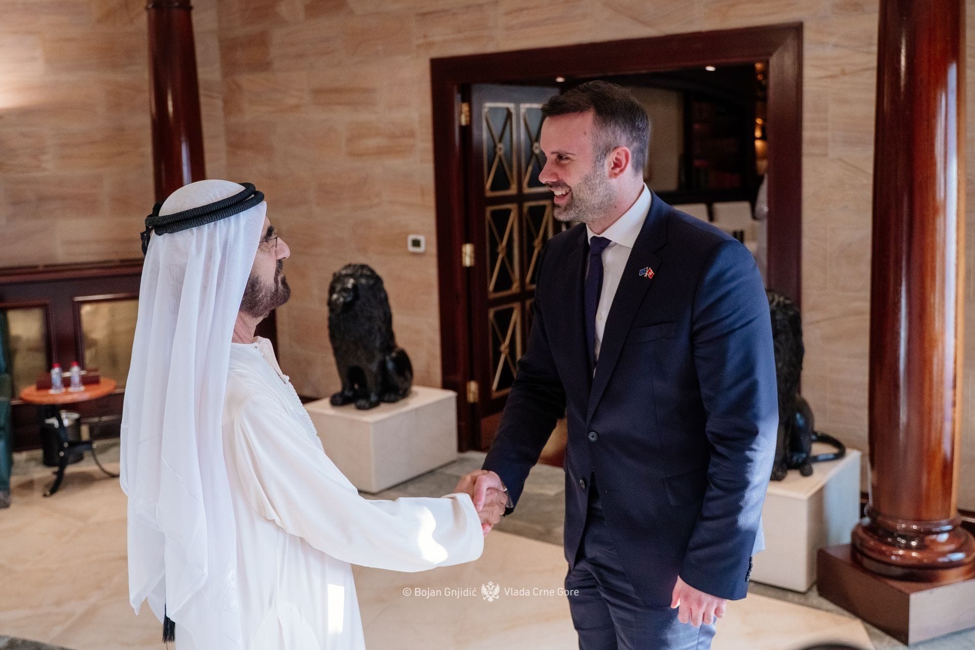 Predsjednik Vlade Crne Gore, Milojko Spajić na prijemu kod premijera UAE i vladara Dubaija, Mohameda bin Rašida Al Maktuma