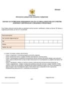 Захтјев за утврђивање испуњености услова уа обављање послова стручне контроле и сертификације у органској производњи