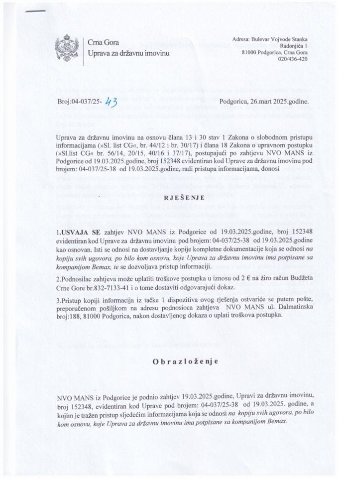 Rješenje - 04 - 037-025-43