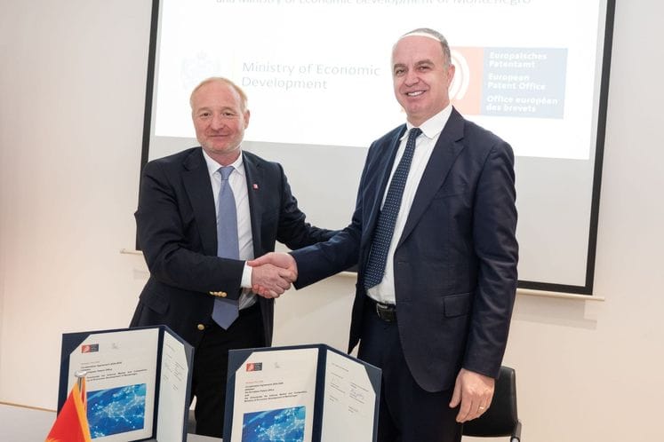 Potpisan Sporazum o saradnji između Crne Gore I Evropskog zavoda za patente