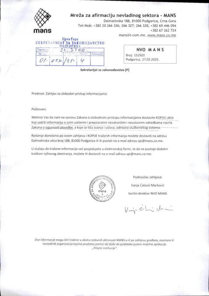 Rješenje 01-056-25-4-2 povodom zahtjeva za SPI