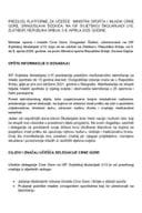 Predlog platforme za učešće ministra sporta i mladih Dragoslava Šćekića na ISF svjetskoj školarijadi U15, koja će se održati na Zlatiboru, Republika Srbija, 5-8. aprila 2025. godine