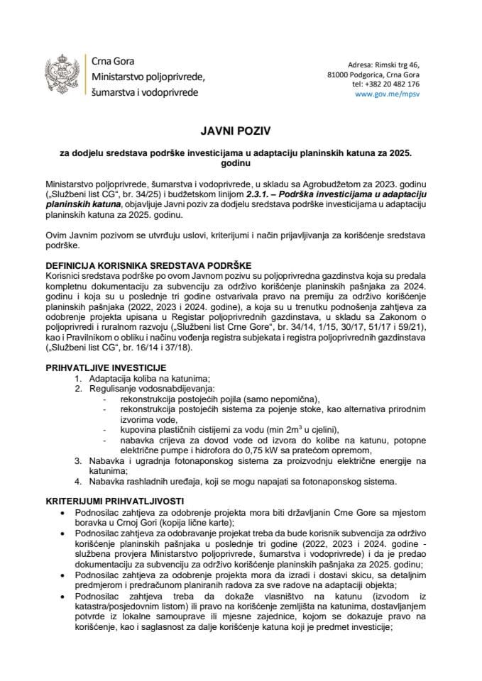 JP Adaptacija katuna za 2025