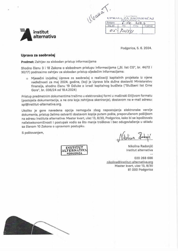 NVO Institut Alternativa 05 7055