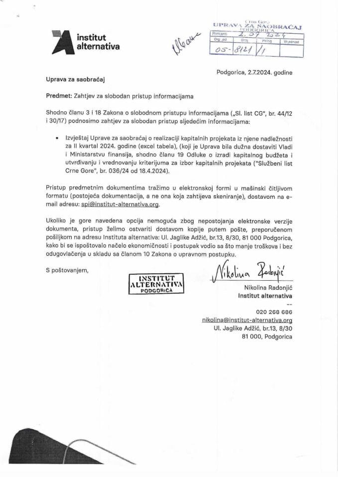 NVO Institut Alternativa 05 8121