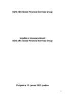 Извјештај о транспарентности за 2024. годину - ДОО АБЦ Глобал Финанциал Сервицес Гроуп