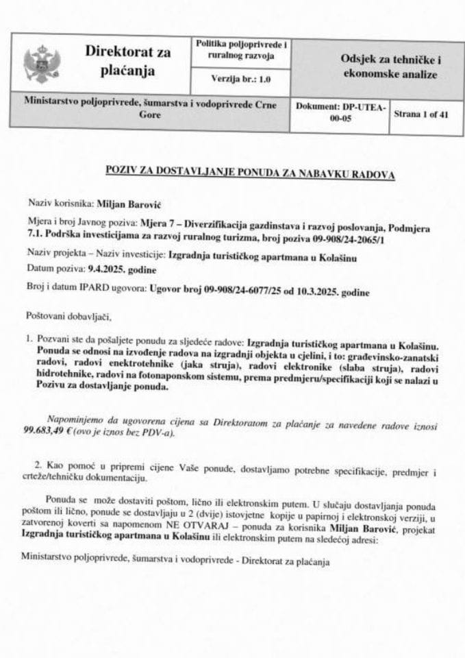 poziv-za-dostavljanje-ponuda-za-nabavku-radova-Miljan Barovic scan (1)