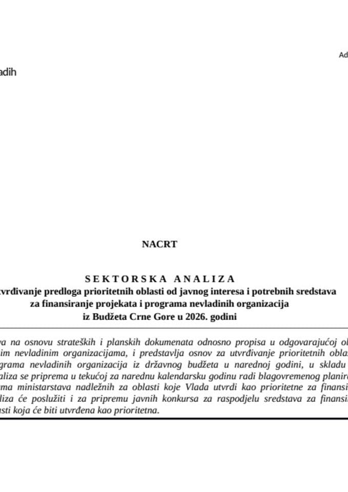 Млади - Освијешћени и укључени секторска анализа