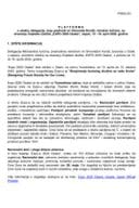 Predlog platforme o učešću delegacije, koju predvodi mr Simonida Kordić, ministarka turizma, na otvaranju Svjetske izložbe „EXPO 2025 Osaka“, Japan, 13 - 19. april 2025. godine
