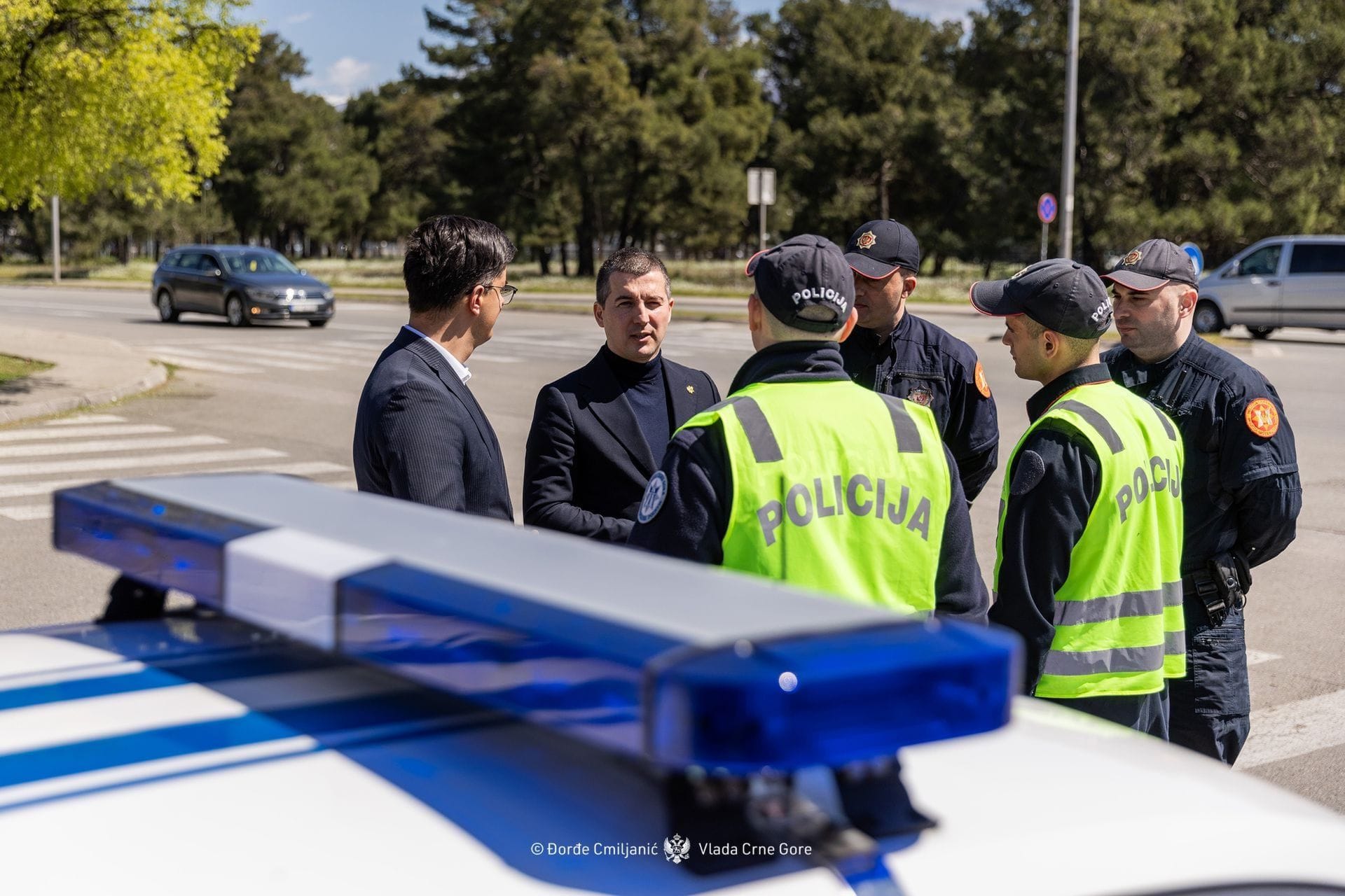 Aleksa Bečić - obilazak saobraćajne policije