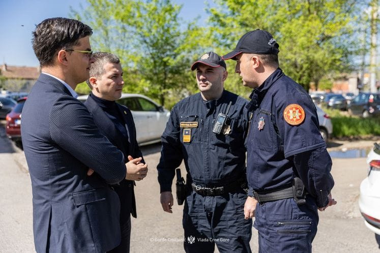 Aleksa Bečić - obilazak saobraćajne policije