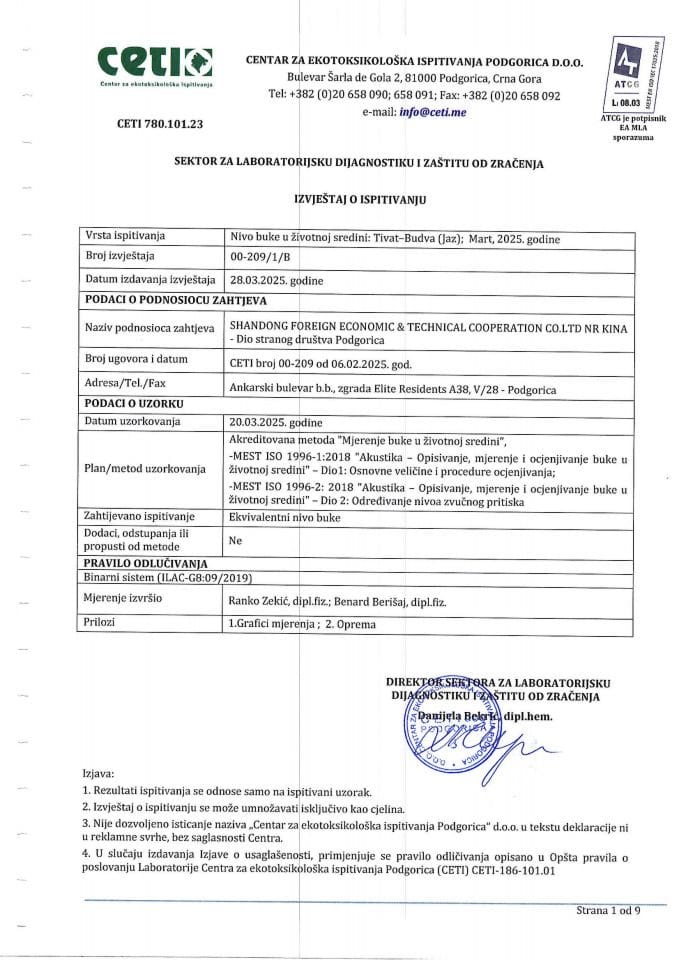 CETI noise report March 2025