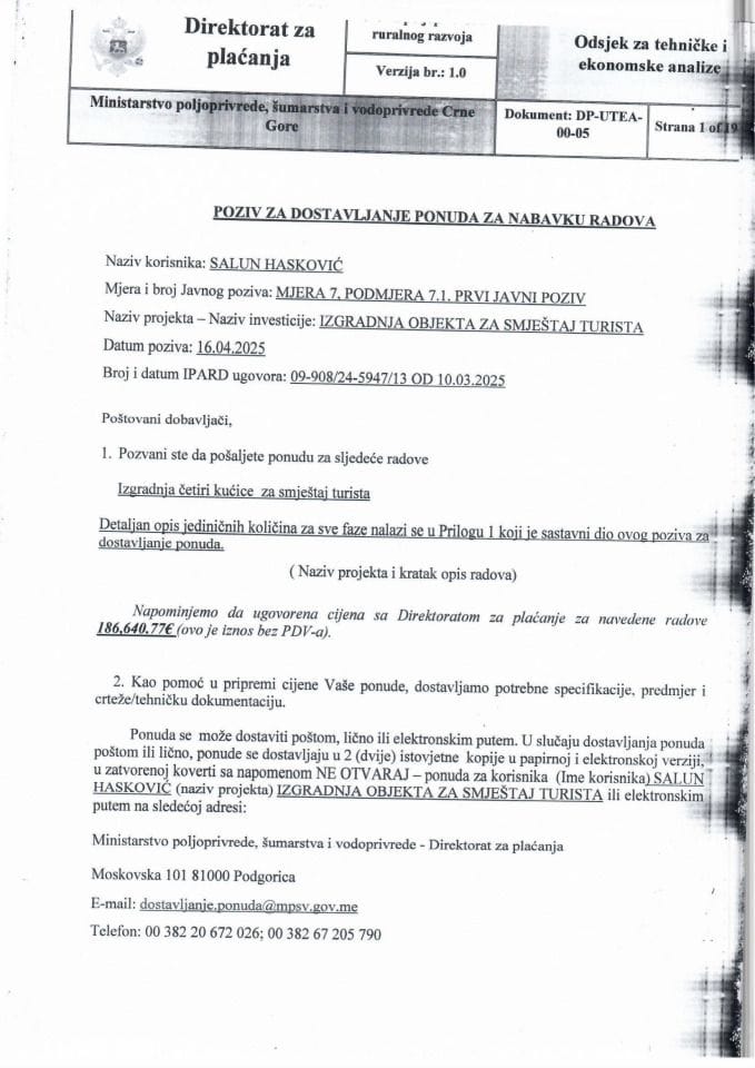 Skeniran zahtjev za dostavljanje ponuda-I