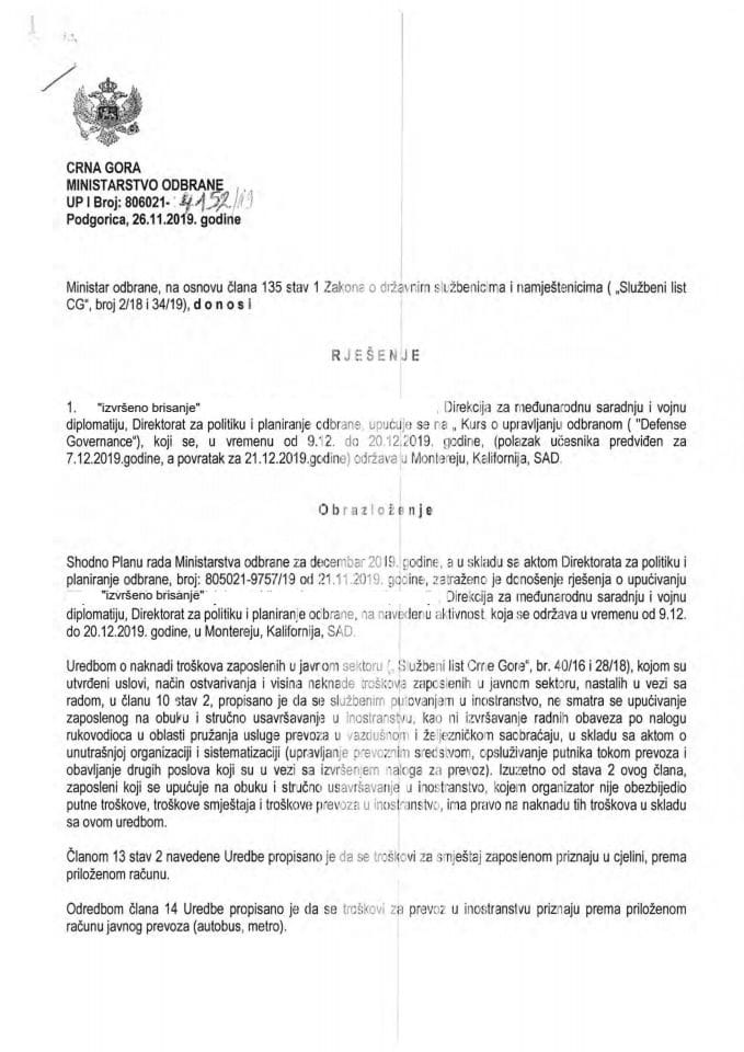 Инф. по рјешењу УПИ 12-037/24-671 / 7