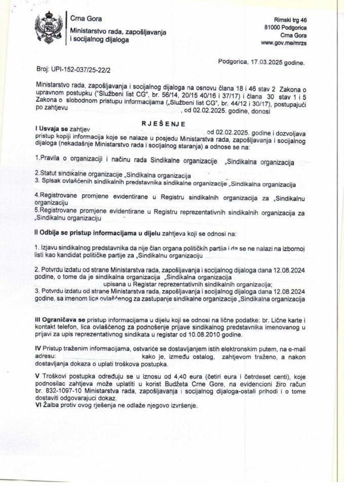 Rješenje br. UPI-152-037-25-22-2