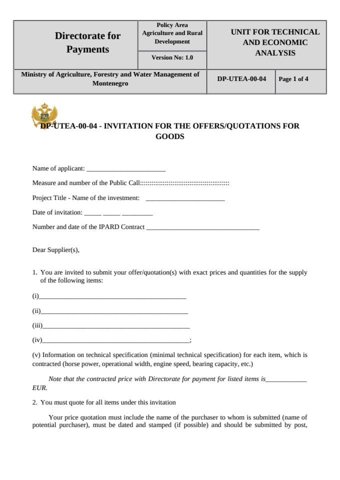 invitation-for-the-offers-quotations-for-goods