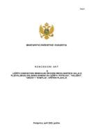 Концесионог акта о лежиштима енергетске минералне сировине мрколигнитног угља Пљеваљског угљоносног басена Потрлица, Калушићи, Грево и Рабитље, општина Пљевља