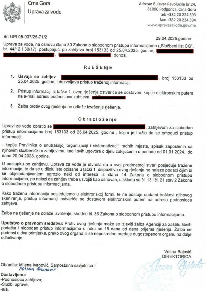 Rješenje br. 05-037/25-71/2